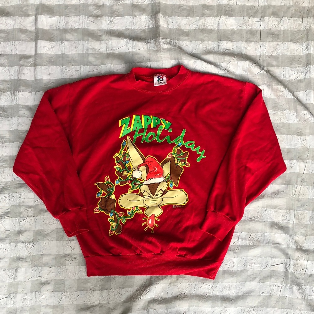 VINTAGE 1994 WARNER BROS. CREWNECK WILE E. COYOTE